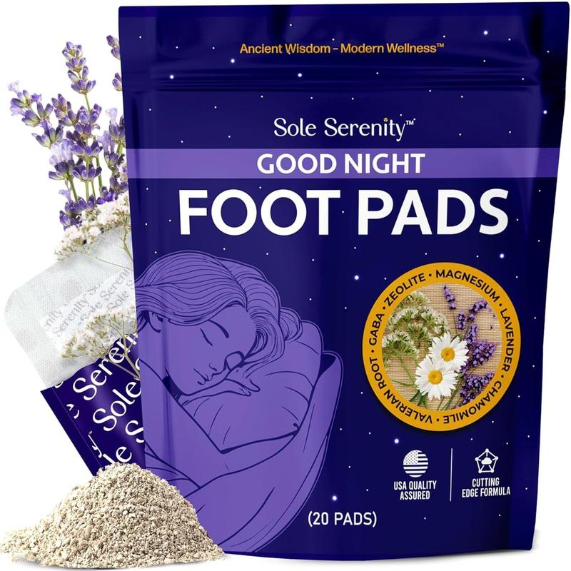 Detox Foot Pads – Zeolite & Ashwagandha | Good Night, Cleansing, Stress Relief, Pain Relief